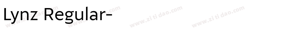 Lynz Regular字体转换